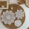 Tấm lót bình hoa ren cotton đa kích thước Trang trí bàn ăn, phụ kiện chụp ảnh, giảm giá hấp dẫn 2