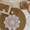 Tấm lót bình hoa ren cotton đa kích thước Trang trí bàn ăn, phụ kiện chụp ảnh, giảm giá hấp dẫn 6
