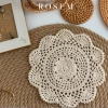 Tấm lót bình hoa ren cotton đa kích thước Trang trí bàn ăn, phụ kiện chụp ảnh, giảm giá hấp dẫn 9