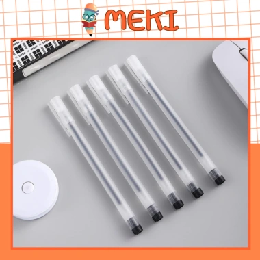 TẶNG 50 NGÒI 10 Bút Gel MEKI 0.5mm Đen Xanh Đỏ, Khô Nhanh, Mực Đều, Nét Đẹp - Giá 29.000đ 9