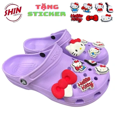 Tặng 8 Charm Dép Cross Classic HELLO KITTY Đế Bánh Mì Sục Baya Họa Tiết Thời Trang 199.000 VNĐ 10 Tặng 8 Charm Dép Cross Classic HELLO KITTY Đế Bánh Mì Sục Baya Họa Tiết Thời Trang 199.000 VNĐ 10