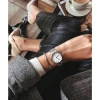 Tặng Hộp Nơ – Đồng hồ Daniel Iconic Link Nam Nữ Silver Rosegold & Black White 3