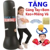 Tặng kèm bộ bơm hơi, keo dán - Trụ đấm bốc boxing tự đứng, đế đổ nước cao cấp 6