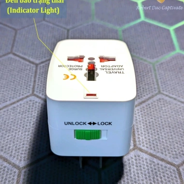 Tặng túi đựng - Phích cắm chuyển đổi du lịch đa năng cao cấp, tiết kiệm, chỉ 48.000đ