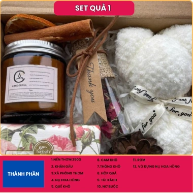 Tặng Túi Set Quà Tặng Nến Thơm 22 Món LUX 96 Calmara - Giá ưu đãi 150.000đ 4