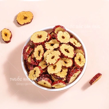 Táo đỏ Hàn Quốc sấy giòn 500g - Dùng pha trà, ăn vặt, nấu chè - Giá 65.000₫