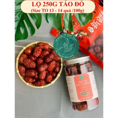 Táo đỏ Hàn Quốc sấy khô 200g bổ dưỡng, pha trà, ăn vặt - Lãn Ông - 13.900đ