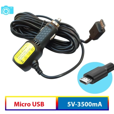 Tẩu cấp nguồn cho camera hành trình micro USB - 2 cổng USB, sạc điện thoại, dây 3.5m Tẩu cấp nguồn cho camera hành trình micro USB - 2 cổng USB, sạc điện thoại, dây 3.5m