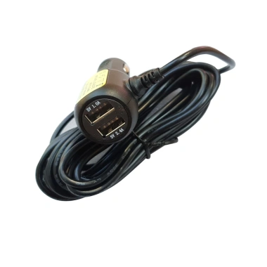 Tẩu cấp nguồn cho camera hành trình micro USB - 2 cổng USB, sạc điện thoại, dây 3.5m 2