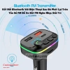 Tẩu Sạc Bluetooth Ô tô 5.0 FM USB MP3, 20W, Đo Điện Áp 12V/24V - 179.000₫ 5