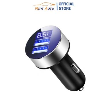 Tẩu sạc điện thoại ô tô 12V sạc nhanh màn hình LED cao cấp - Giá chỉ 55.000₫