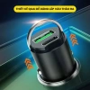 Tẩu sạc nhanh 100W Type-C + USB, sạc 2 thiết bị cùng lúc, bộ sạc ô tô nhỏ gọn tiện lợi 5