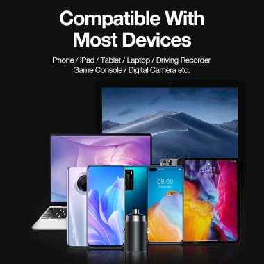 Tẩu Sạc Nhanh 2 Cổng USB Type-C PD30W+QC3.0 Tương Thích iPhone 13/12/11, iPad, Samsung, Huawei, Xiaomi 9 Tẩu Sạc Nhanh 2 Cổng USB Type-C PD30W+QC3.0 Tương Thích iPhone 13/12/11, iPad, Samsung, Huawei, Xiaomi 9