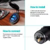 Tẩu sạc nhanh 36W QC3.0 2 cổng USB cho xe máy & ô tô, nút nhấn LED - MTR021 Giá ưu đãi 79.000đ 7