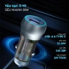 Tẩu Sạc Nhanh 38W Ô Tô 2 Cổng USB và Type‑C, Chống Cháy Nổ, Kiểm Soát Quá Tải - Giá Ưu Đãi 79.000₫ 8