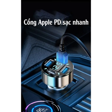 Tẩu Sạc Nhanh 4 Cổng 66W PD Type-C QC3.1A Thông Minh cho Xe Hơi – Giá 44.990₫ 2 Tẩu Sạc Nhanh 4 Cổng 66W PD Type-C QC3.1A Thông Minh cho Xe Hơi – Giá 44.990₫ 2