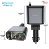 Tẩu Sạc Nhanh 4 trong 1 Ô Tô 120W USB Type-C Đèn Chiếu Trần, Phù Hợp Mọi Loại Xe – Giá 90.000 5