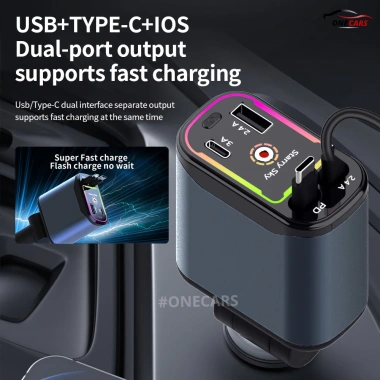 Tẩu Sạc Nhanh 4 trong 1 Ô Tô 120W USB Type-C Đèn Chiếu Trần, Phù Hợp Mọi Loại Xe – Giá 90.000 9 Tẩu Sạc Nhanh 4 trong 1 Ô Tô 120W USB Type-C Đèn Chiếu Trần, Phù Hợp Mọi Loại Xe – Giá 90.000 9