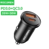 Tẩu sạc nhanh 48W Rocoren - 2 cổng Type-C 30W + USB-A 18W, giá chỉ 59.000₫