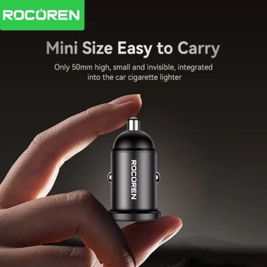 Tẩu sạc nhanh 48W Rocoren - 2 cổng Type-C 30W + USB-A 18W, giá chỉ 59.000₫ 5