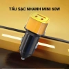 Tẩu Sạc Nhanh 60W Ô Tô Mini Đa Năng 2 Cổng Type C và 1 Cổng USB Giá 144k 5