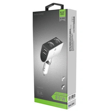 Tẩu Sạc Nhanh Aoleaky 5.003/5.012 cho ô tô - Giá chỉ 99.900đ, sạc an toàn, tương thích đa dạng