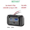 Tẩu sạc nhanh điện thoại cho xe máy, ô tô, tàu thuyền 2 cổng Type‑C & USB 12‑24V MTR005 – Giá chỉ 106.000₫ 9