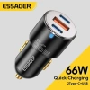 Tẩu sạc nhanh Essager PD3.0 QC3.0 2 cổng USB-C, phù hợp iPhone 13/12, Xiaomi, Samsung - Giá chỉ 274.340 VND