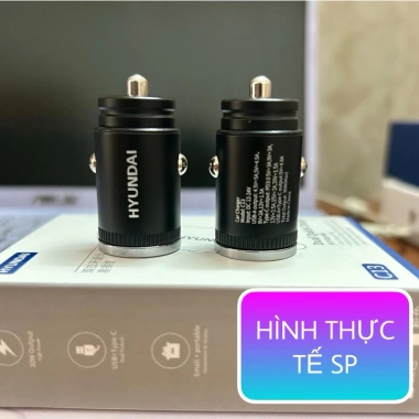 Tẩu sạc nhanh Hyundai C13 PD30W + USB QC3.0 ô tô, cáp 4 trong 1 65W - 52.000đ