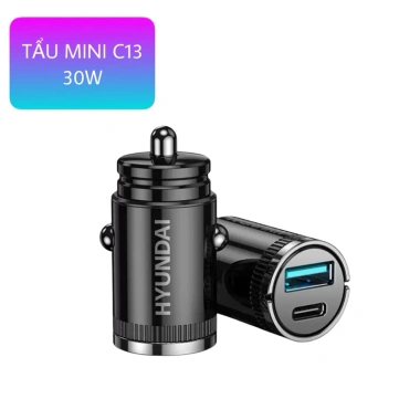 Tẩu sạc nhanh Hyundai C13 PD30W + USB QC3.0 ô tô, cáp 4 trong 1 65W - 52.000đ 10 Tẩu sạc nhanh Hyundai C13 PD30W + USB QC3.0 ô tô, cáp 4 trong 1 65W - 52.000đ 10