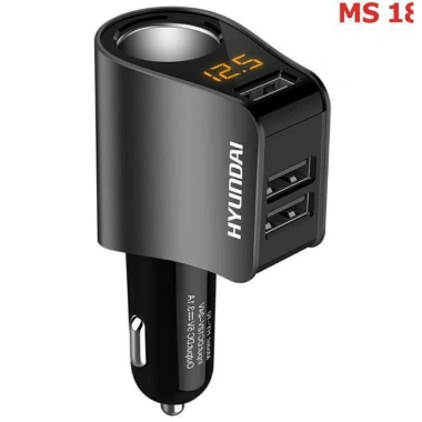 Tẩu Sạc Nhanh Hyundai Hy10 - 1 Tẩu Tròn 3 USB Nhỏ, Hàng Chính Hãng, Giá 145k 8