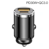 Tẩu Sạc Nhanh Mini 66W 2 Cổng USB Type-C PD30W + QC3.0 cho ô tô - Giá chỉ 59.000 VND