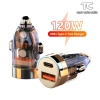 Tẩu sạc nhanh ô tô 100W 2 cổng USB Type-C, thiết kế thông minh tự động ngắt, bảo hành 12 tháng - Giá ưu đãi 69.750₫