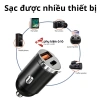Tẩu sạc nhanh ô tô 100W 2 cổng USB & Type‑C, cắm tẩu âm nguồn, hàng chính hãng 3