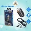 Tẩu sạc nhanh ô tô 100W kèm dây 3 đầu ra, cáp bọc dù, giá ưu đãi 232.000 VND 6