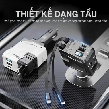 Tẩu sạc nhanh ô tô 120W DIBESMART 4 trong 1 - Sạc đa thiết bị, giá 259.000 VND 9 Tẩu sạc nhanh ô tô 120W DIBESMART 4 trong 1 - Sạc đa thiết bị, giá 259.000 VND 9