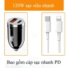 Tẩu sạc nhanh ô tô 120W USB+Type‑C, chip thông minh, phù hợp mọi xe 8