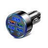 Tẩu Sạc Nhanh Ô tô 12V-24V 100W QC3.0 6 Cổng USB PD LED Sạc Siêu Nhanh cho Điện Thoại 9