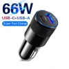 Tẩu Sạc Nhanh Ô tô 12V-24V 100W QC3.0 6 Cổng USB PD LED Sạc Siêu Nhanh cho Điện Thoại 10