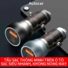 Tẩu sạc nhanh ô tô 38W an toàn, 2 cổng USB và Type-C, sạc mọi thiết bị 80.000₫