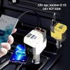 Tẩu sạc nhanh ô tô 4 trong 1 (V) - Sạc đồng thời USB-C, USB-A, 12V, giảm giá 20% chỉ 229.000₫
