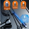 Tẩu sạc nhanh ô tô 5in1 100W Type-C + USB - Dây 3 đầu sạc đồng thời 5 thiết bị 6