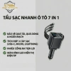 Tẩu Sạc Nhanh Ô Tô 7 in 1 120W PD3.0 – 7 Cổng USB Type-C & Lightning PNCar