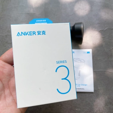 Tẩu sạc nhanh ô tô Anker PowerDrive 67W 3 cổng (2C+1A) giá ưu đãi 450.000₫ 2