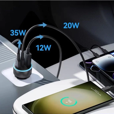 Tẩu sạc nhanh ô tô Anker PowerDrive 67W 3 cổng (2C+1A) giá ưu đãi 450.000₫ 6