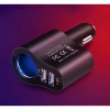 Tẩu Sạc Nhanh Ô Tô Chính Hãng: 2 USB + 1 Tẩu Tròn, Giá 45.000₫ 3