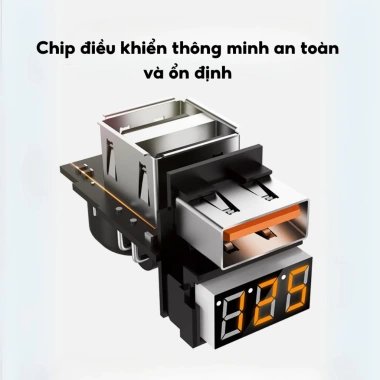Tẩu Sạc Nhanh Ô Tô Đa Năng 2 Cổng USB Công Suất Cao, Điện Áp Cao - Giá 168k 7