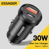 Tẩu sạc nhanh ô tô Essager 30W USB Type-C Mini 3.0 PD iPhone Huawei – Giá 113.700₫