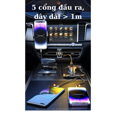 Tẩu sạc nhanh ô tô LUVIBA C44 – Cổng sạc đa năng, giá chỉ 100.000đ (giảm từ 125.000đ)