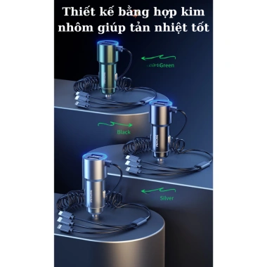 Tẩu sạc nhanh ô tô LUVIBA C44 – Cổng sạc đa năng, giá chỉ 100.000đ (giảm từ 125.000đ)